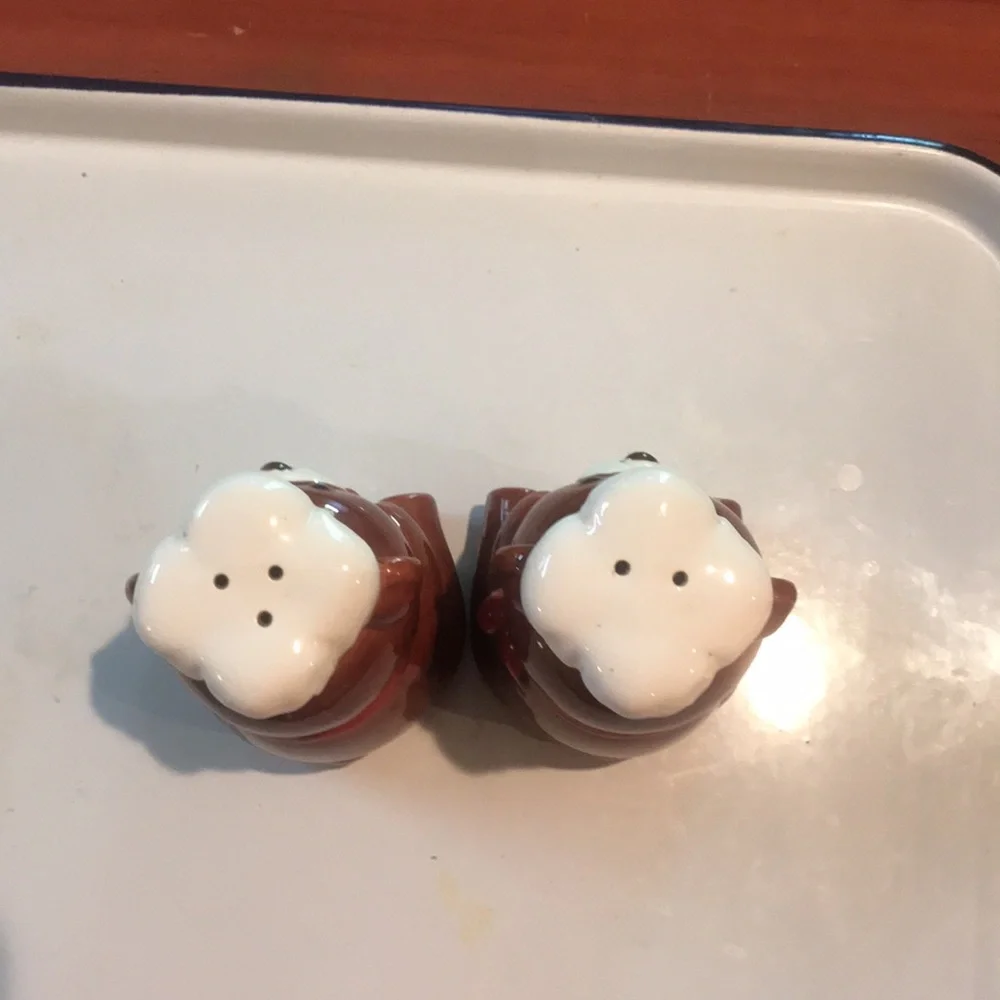 B&D Chef Teddy Bear Salt Pepper Shakers